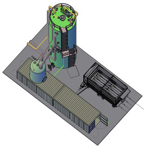 ventury: 75kW-Biogasanlage mit Pfropfenstrom-Kleinfermenter, Quelle: ventury GmbH